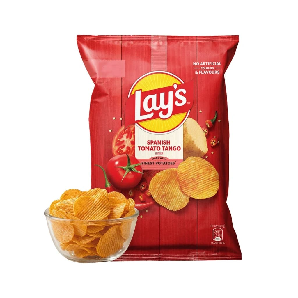 LAY'S SPANISH TOMATO TANGO POTATO CHIPS 80G