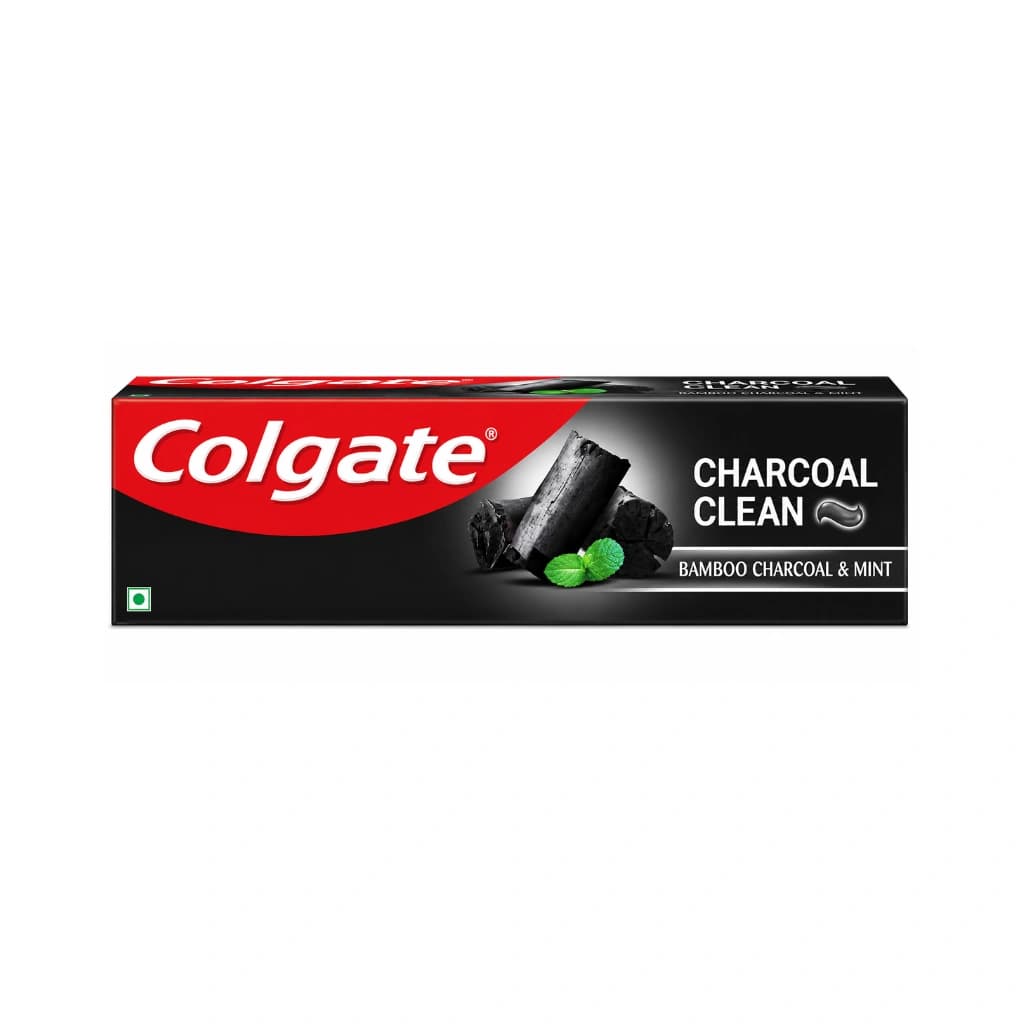 COLGATE CHARCOAL CLEAN GEL TOOTHPASTE BAMBOO CHARCOAL AND MINT 120 GM