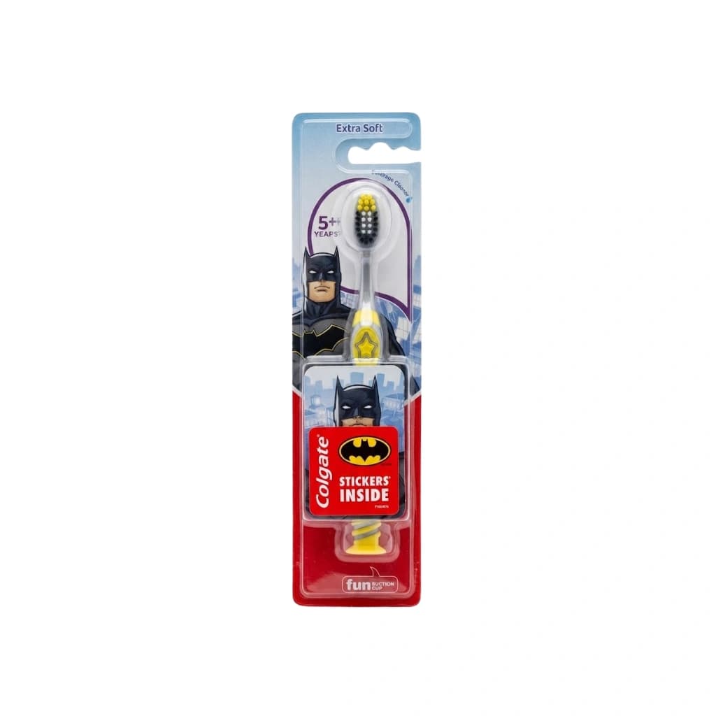 COLGATE BATMAN EXTRA SOFT KIDS TOOTHBRUSH 5+ YEARS PACK OF 1