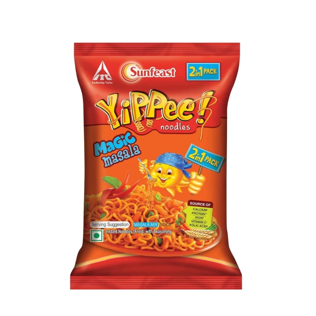 SUNFEAST YIPEE NOODLES MAGIC MASALA 2 IN 1PACK