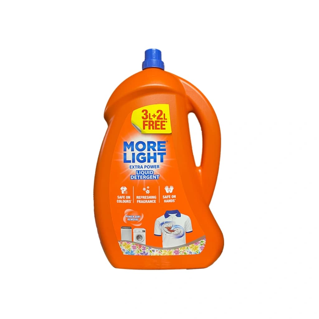 MORE LIGHT LIQUID DETERGENT (3L + 2L FREE)
