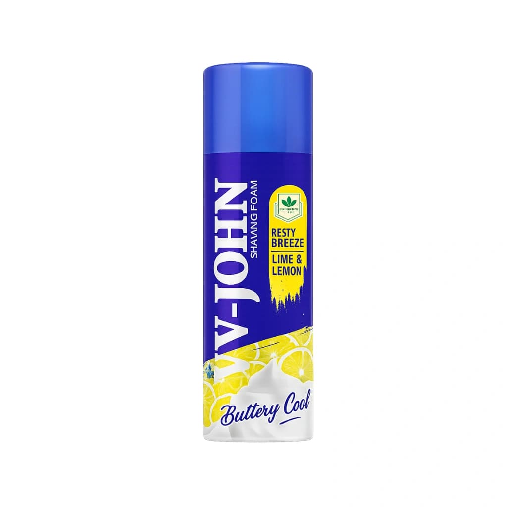 VI JOHN SHAVING FOAM ZESTY BREEZE LIME& LEMON 50 GM