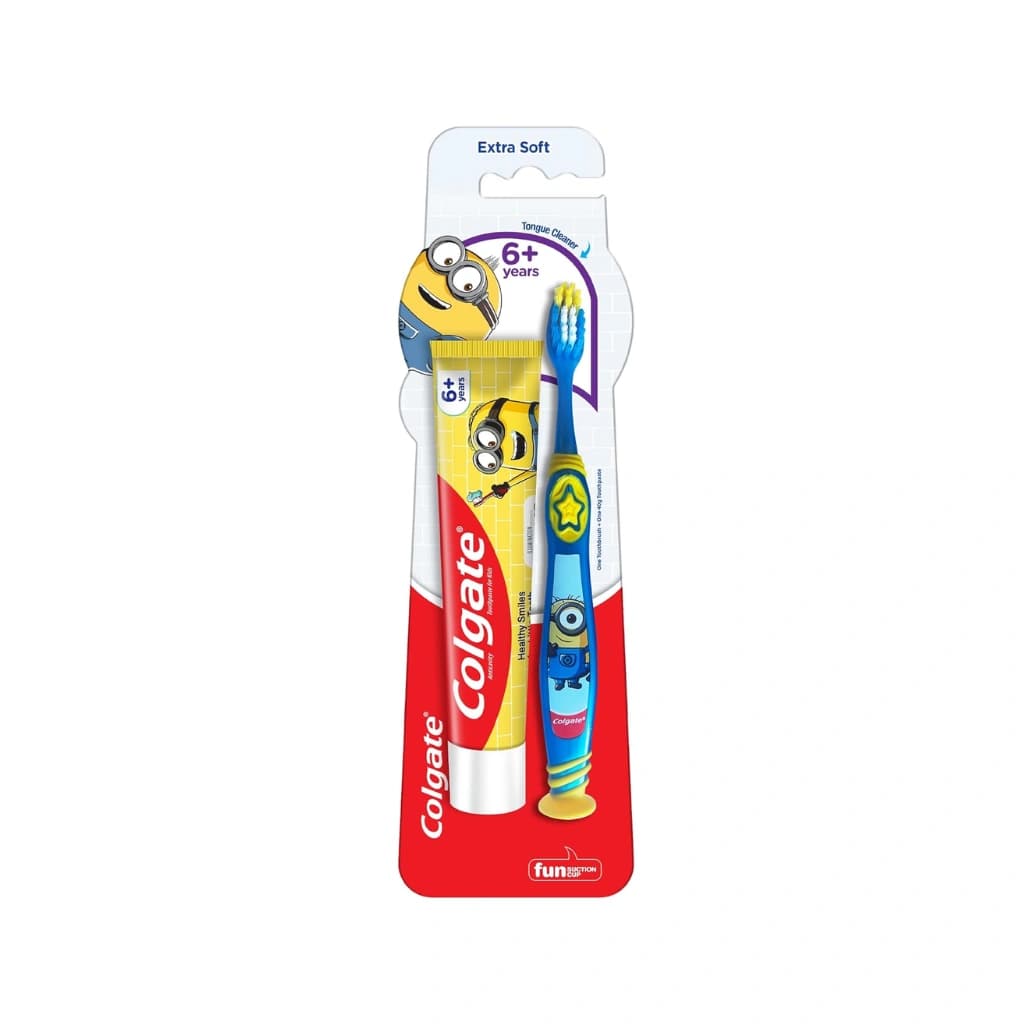 COLGATE EXTRA SOFT 6+YEARS MINIONS TOOTHBRUSH & TOOTHPASTE 40 GM