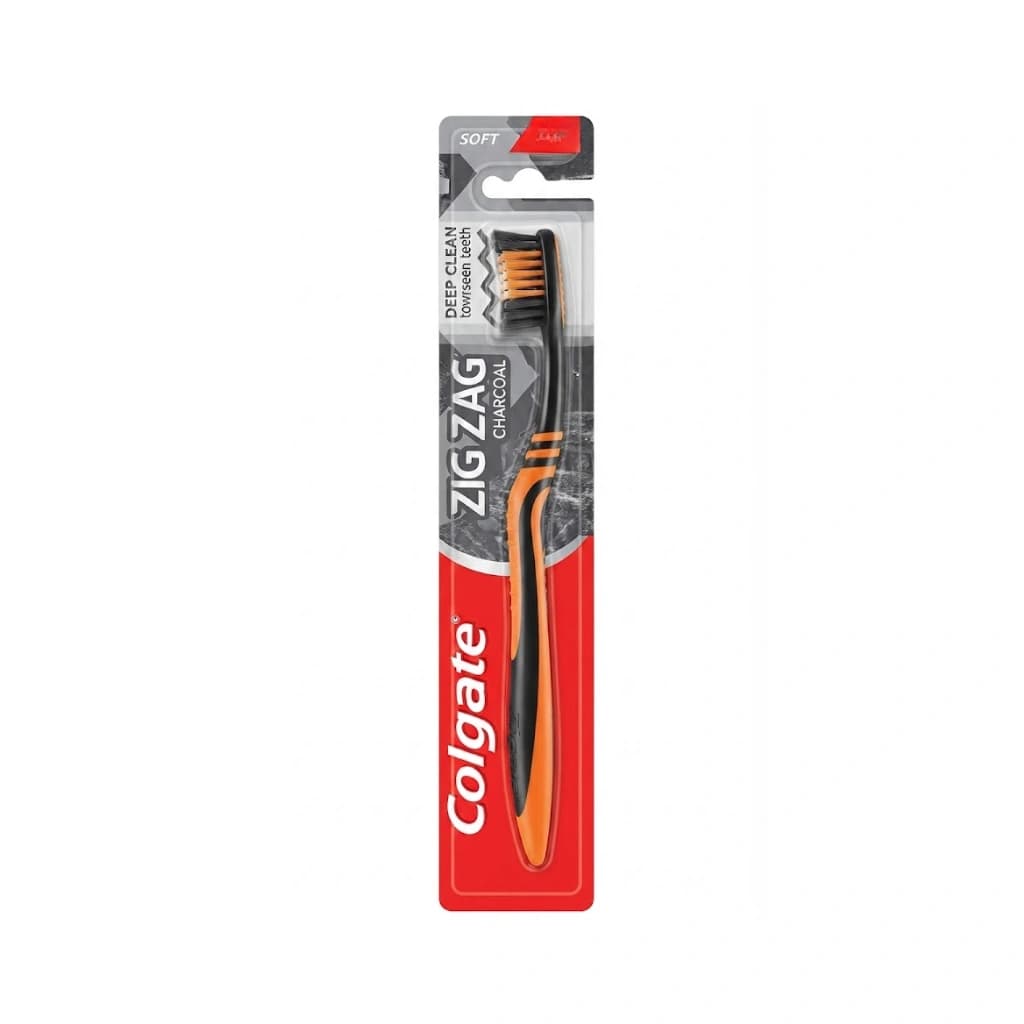 COLGATE ZIGZAG CHARCOAL DEEP CLEAN BETWEEN TEETH SOFT THOOTHBRUSH