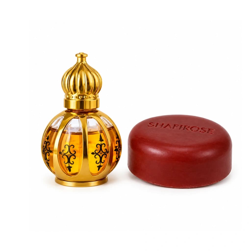 SHAFFROSE OUDH ATHAR COMBO 15 ML+ 100 GM