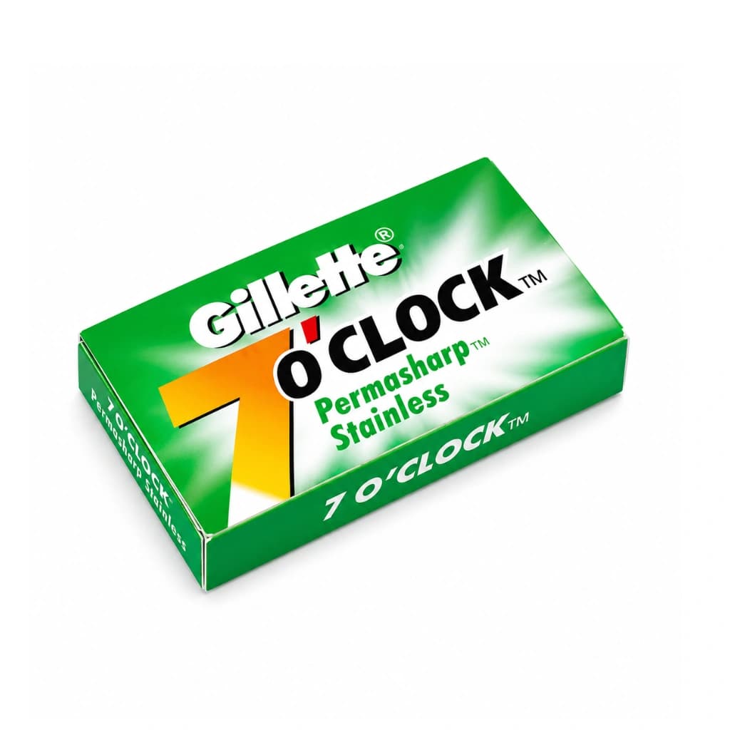 GILLETTE 7'O' CLOCK PERMASHARP STAINLESS