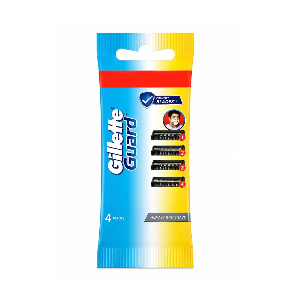 GILLETTE GUARD 4 CARTRIDGES