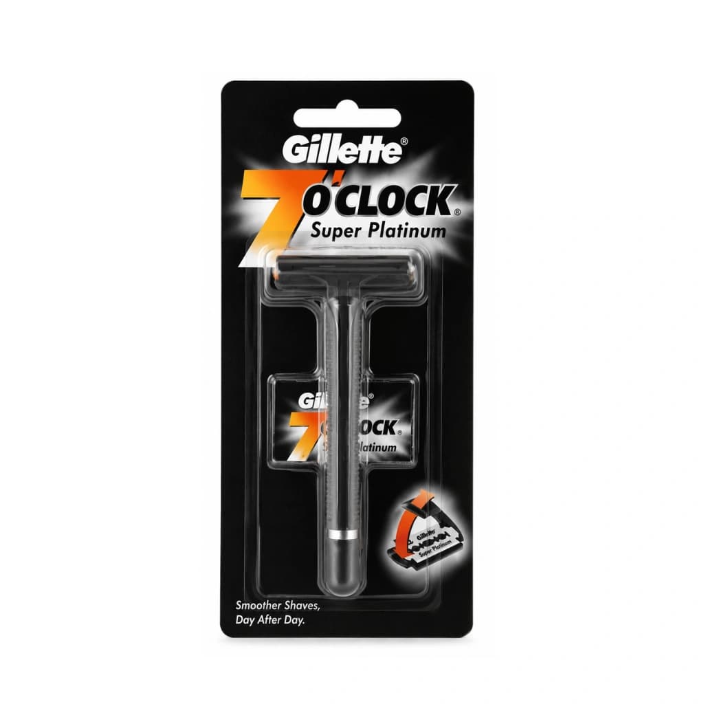 GILLETTE 7'O'CLOCK SUPER PLATINUM