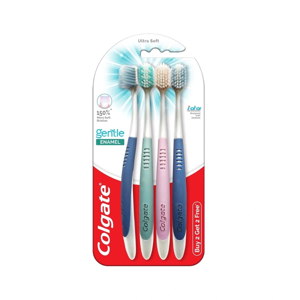 COLGATE GENTLE ENAMEL ULTRA SOFT TOOTHBRUSH BUY 2 GET 2 FREE