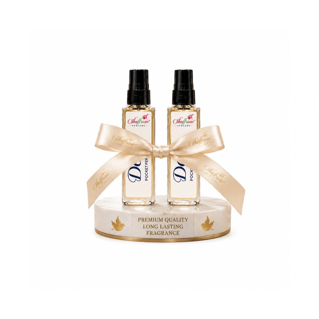 SHAFFROSE DOVE FRENCH FRAGRANCE POCKET PERFUME FEEL ELEGANT FEEL CONFIDENT PACK OF 2