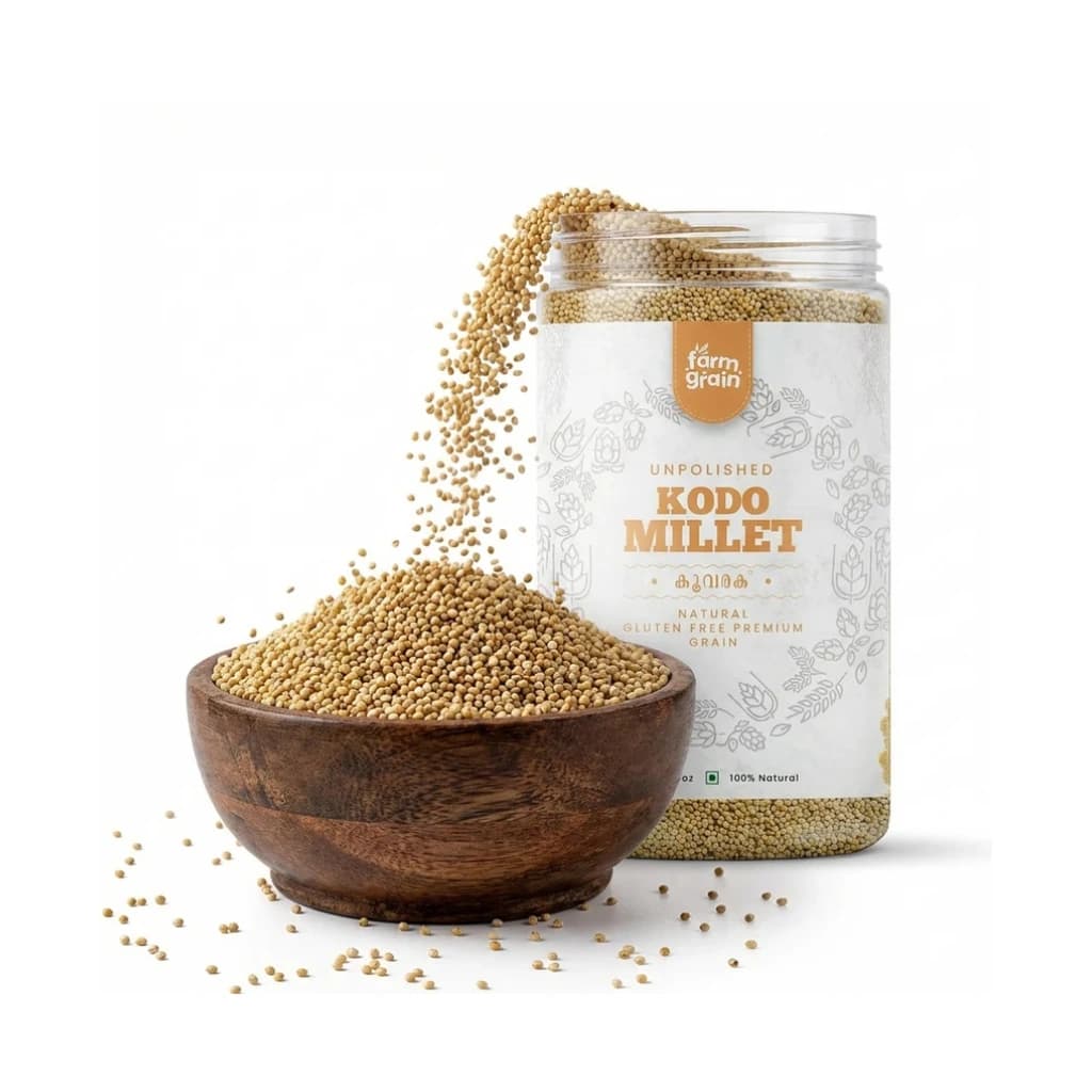 KODO MILLET UNPOLISHED | 100% NATURAL & GLUTEN FREE | COOKS IN 15MINS | KODRI SEEDS | HIGH FIBER MINOR MILLETS | WHOLEGRAIN | LOW GI 900GM