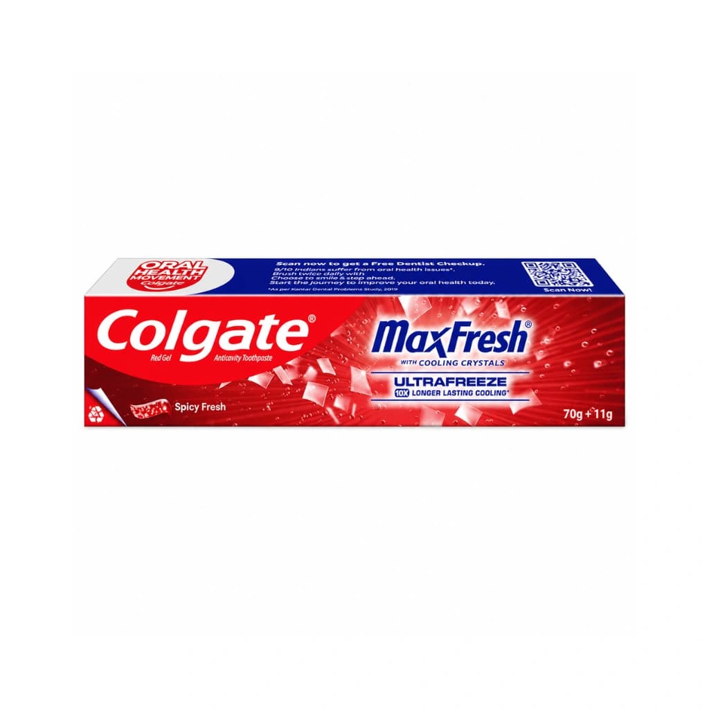 COLGATE MAXFRESH SPICY FRESH TOOTHPASTE 81 GM