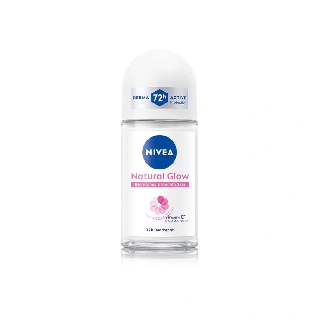 NIVEA NATURAL GLOW SMOOTH SKIN EVEN TONED UNDERARMS 72H DEODORANT 25 ML