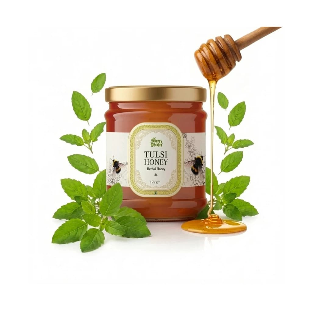 FARMGRAIN TULSI HONEY ORGANIC 125GM
