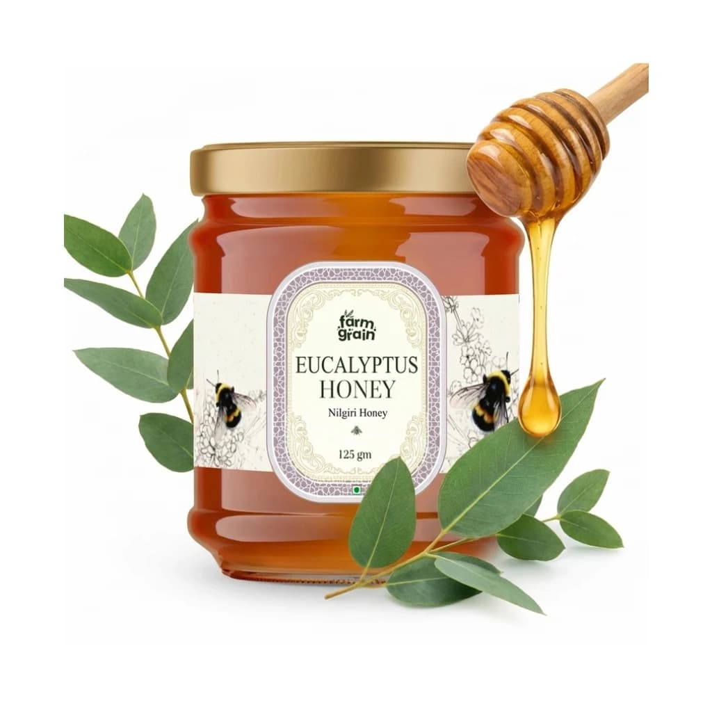 FARMGRAIN EUCALYPTUS HONEY ORGANIC 125GM