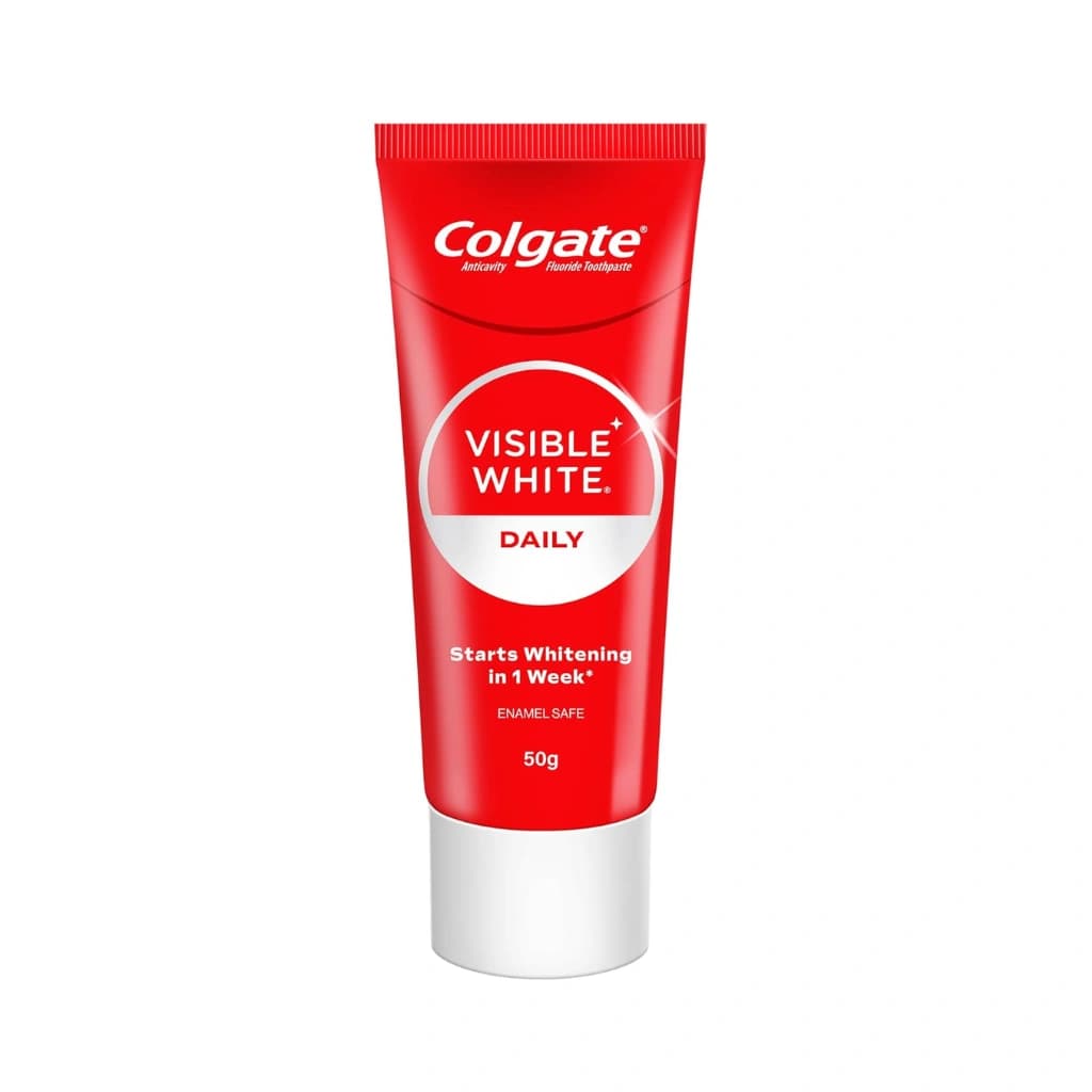 COLGATE VISIBLE WHITE TEETH WHITENING TOOTHPASTE 50 GM