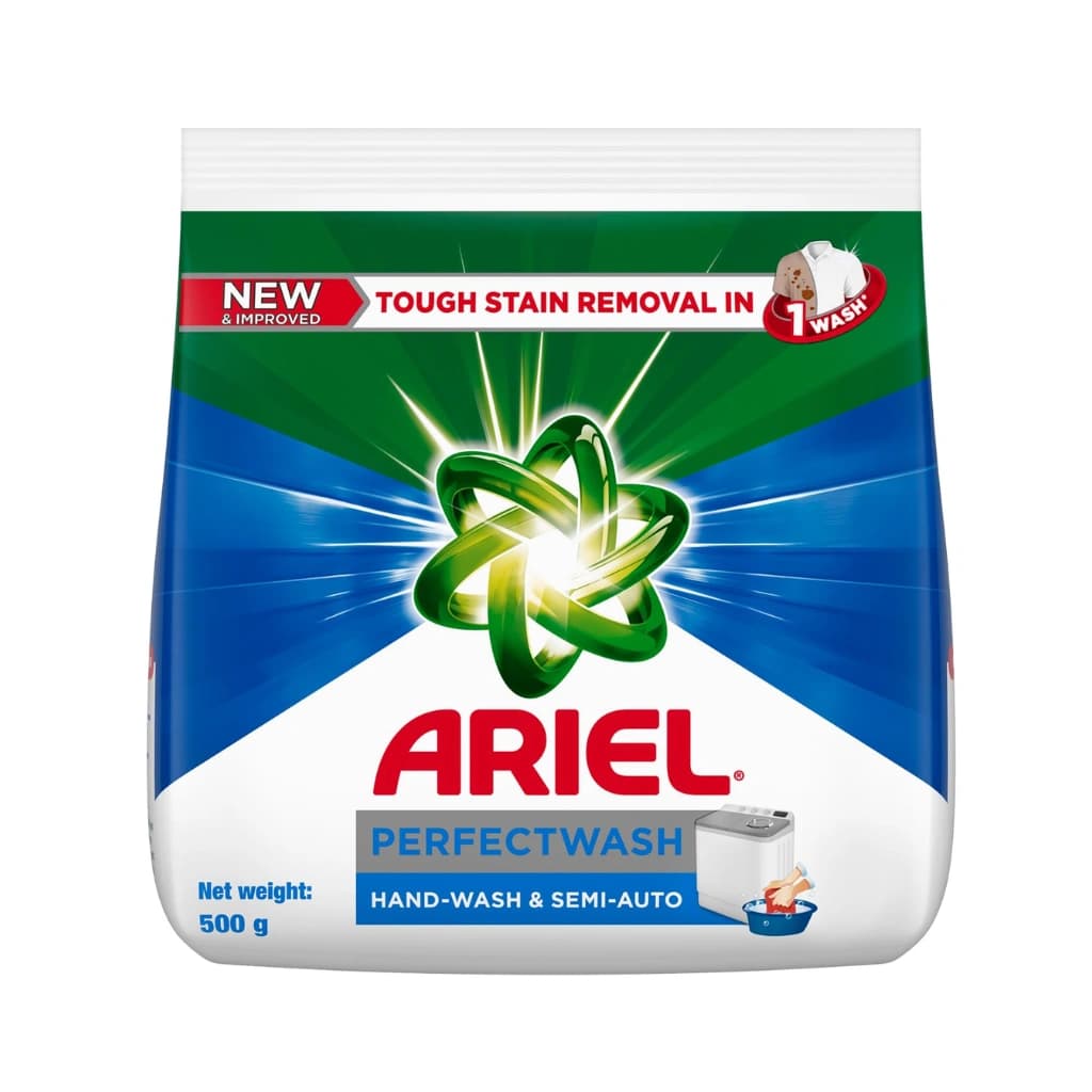 ARIEL PERFECT WASH DETERGENT POWDER 500 GM
