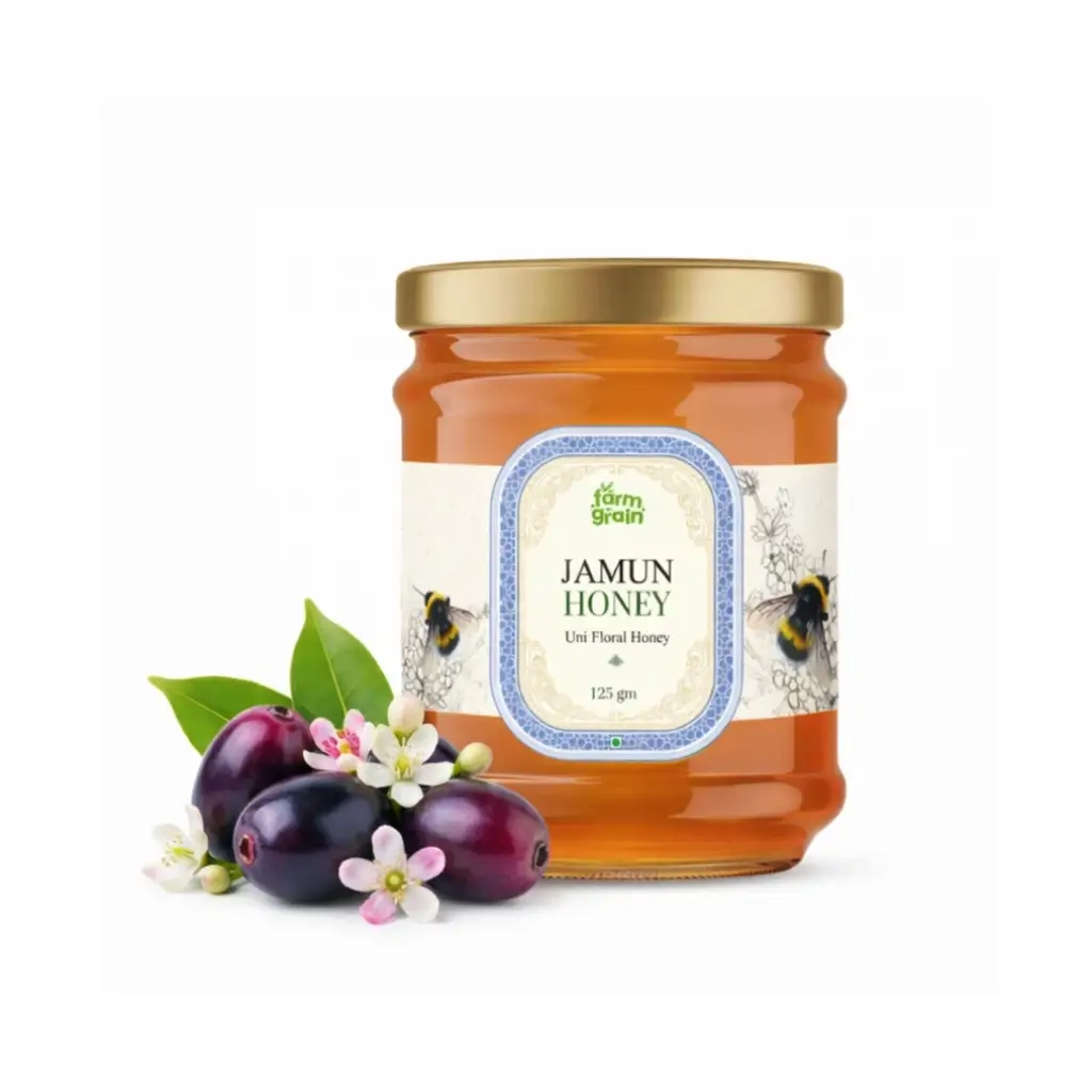 FARMGRAIN JAMUN HONEY ORGANIC 125 GM