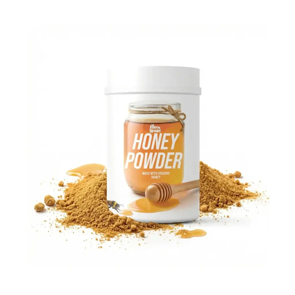 FARMGRAIN HONEY POWDER NATURAL SWEETENER | DRIED HONEY FOR FOOD BEVERAGES BAKERY COSMETICS 250 GM