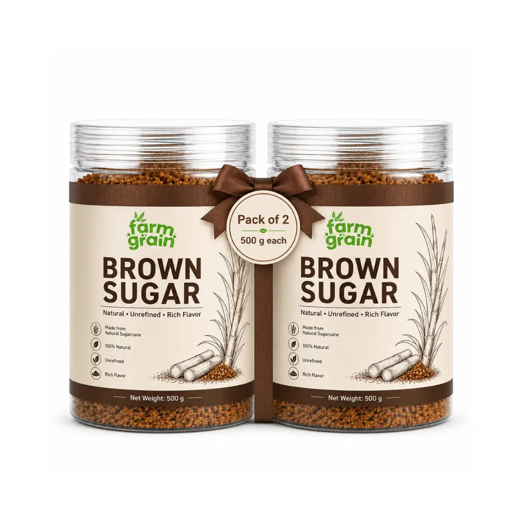 FARMGRAIN BROWN SUGAR 500 GM EACH PACK OF 2
