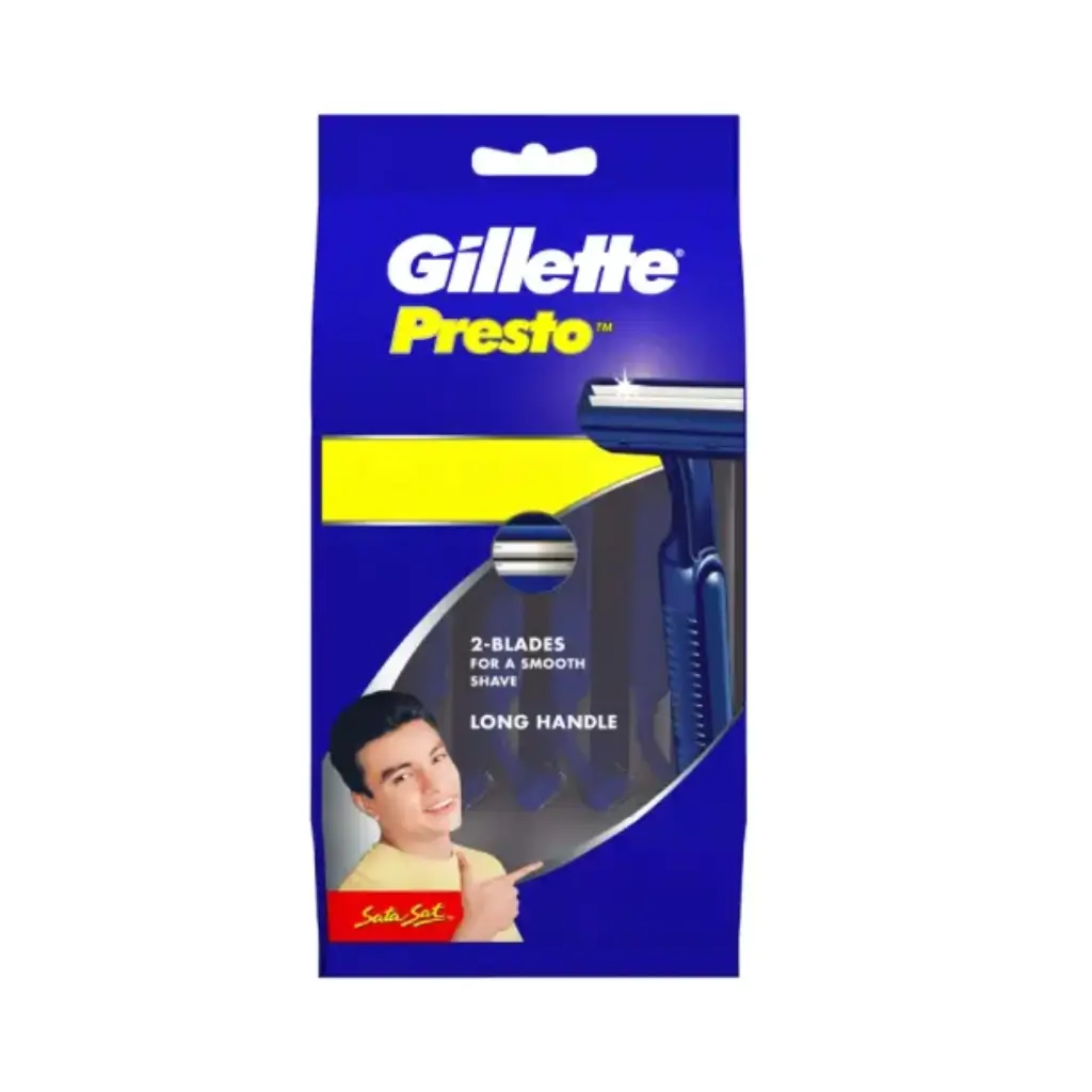 GILLETTE PRESTO SHAVING RAZOR PACK OF 8+4