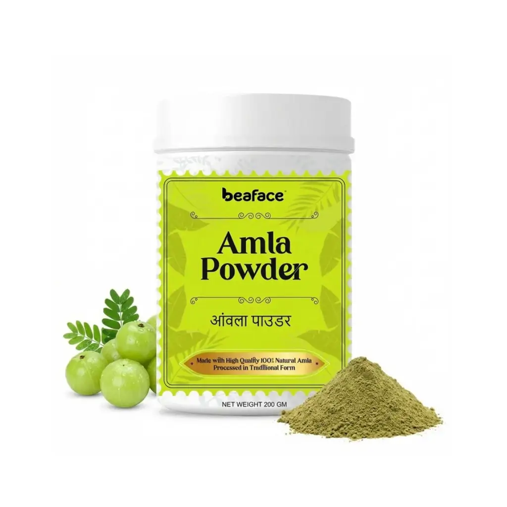 BEAFACE AMLA POWDER HAIR SHINNY REDUCE HAIR FALL SCALP 200 GM