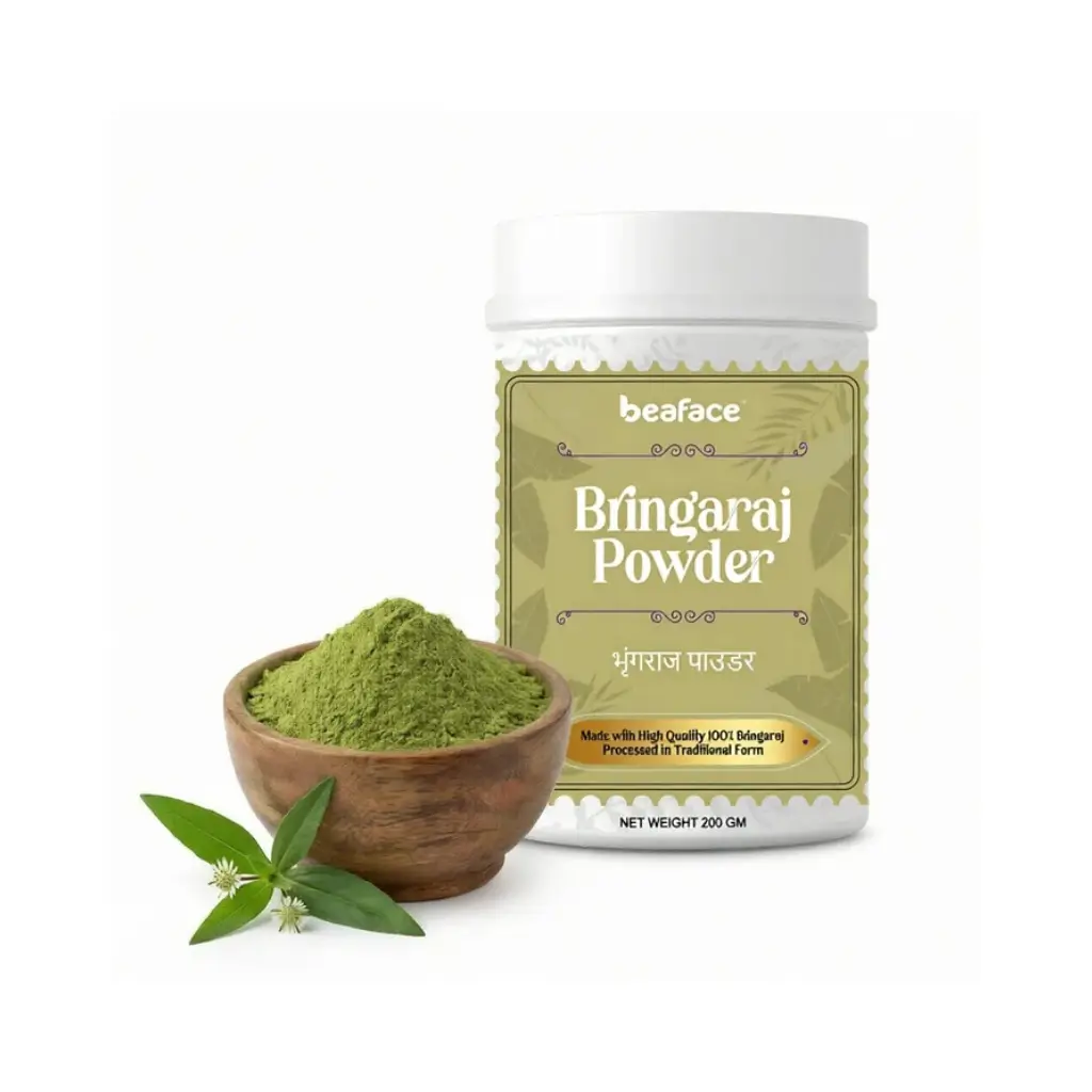 BEAFACE BHRINGARAJ POWDER HAIR GROWTH SHINNY HAIR 200 GM