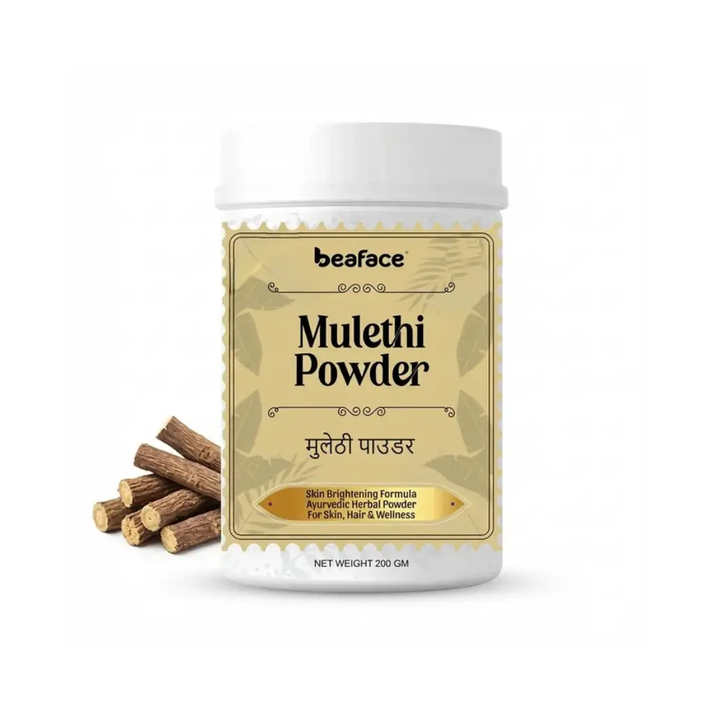 BEAFACE MULETHI POWDER KNOWN LICORICE DARK SPOTS BLEMISHES SKIN TONE 200 GM