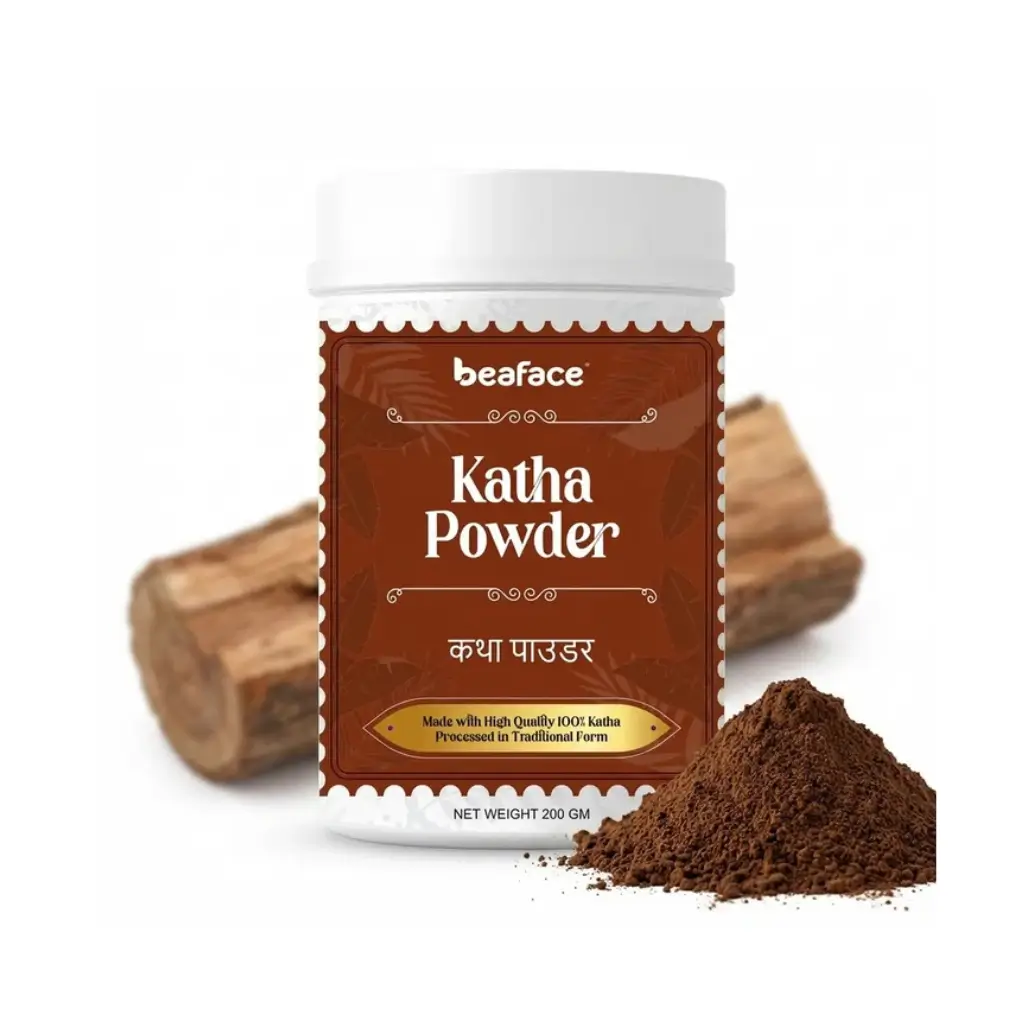 BEAFACE KATHA POWDER ENHANCE HAIR VOLUME SHINE SOFT SMOOTH BOUNCY DARK BROWN COLOUR 200 GM