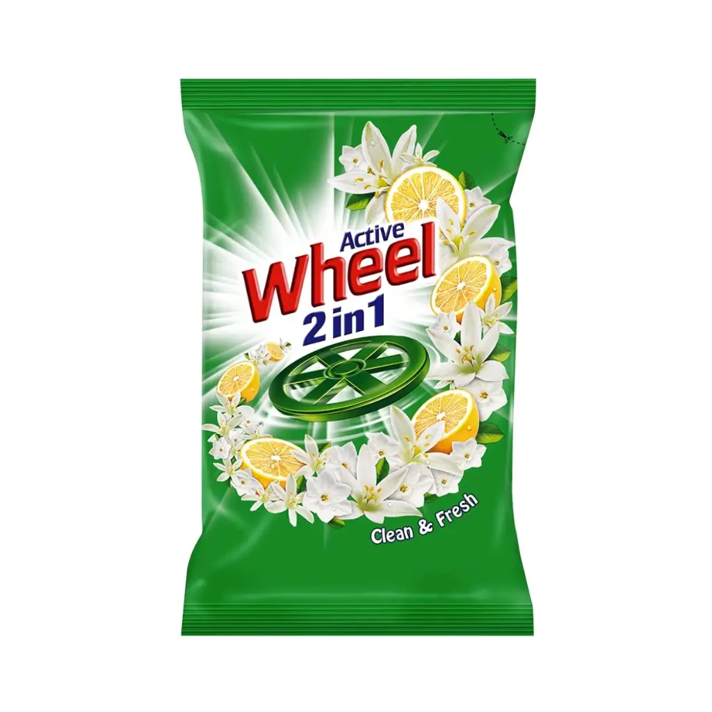 ACTIVE WHEEL DETERGENT POWDER LEMON AND FLOWERS 500 GM