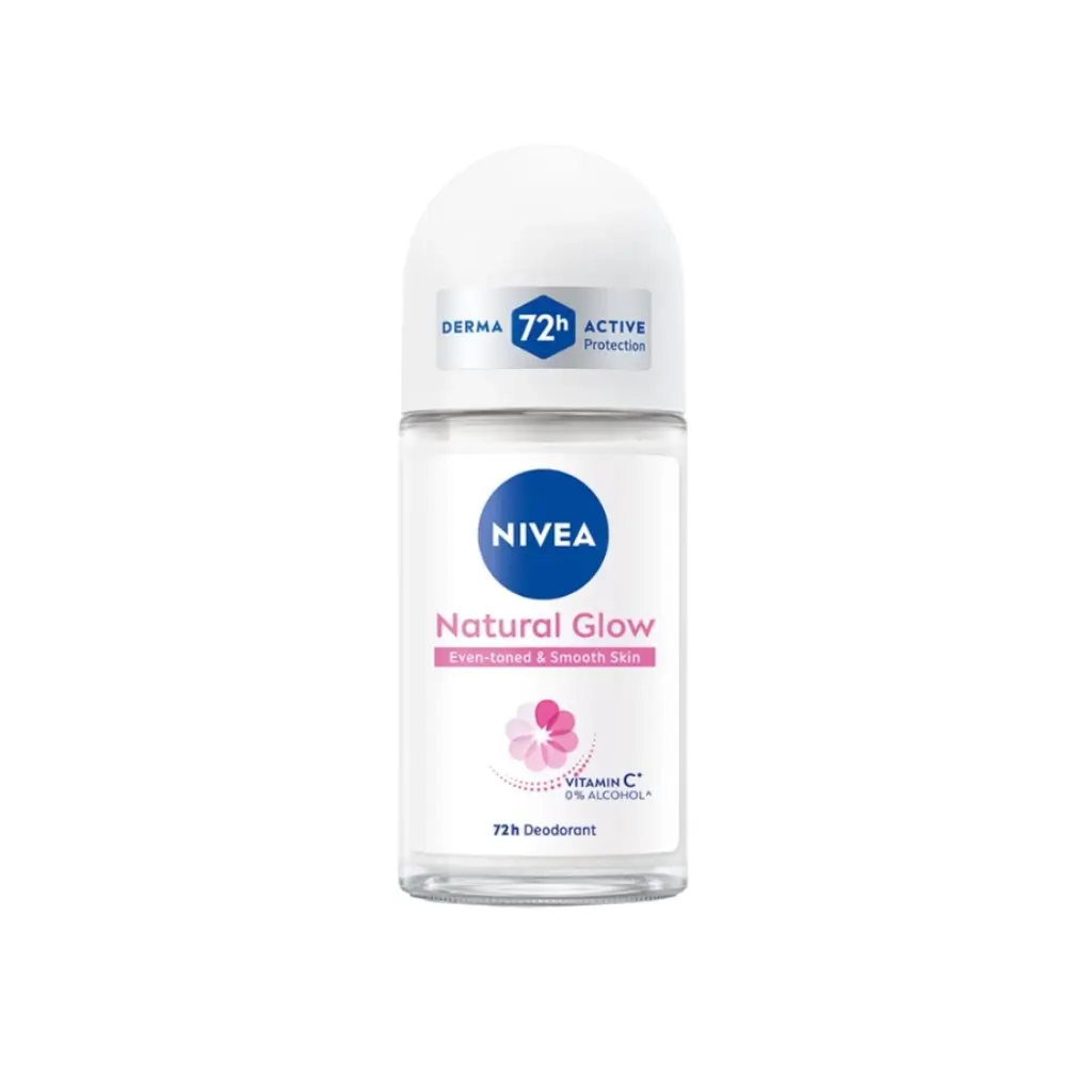 NIVEA NATURAL GLOW SMOOTH SKIN EVEN TONED UNDERARMS 72H DEODORANT 25 ML