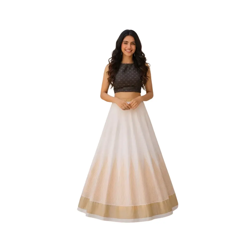 Kerala traditional Semi Stitched Skirt and blouse