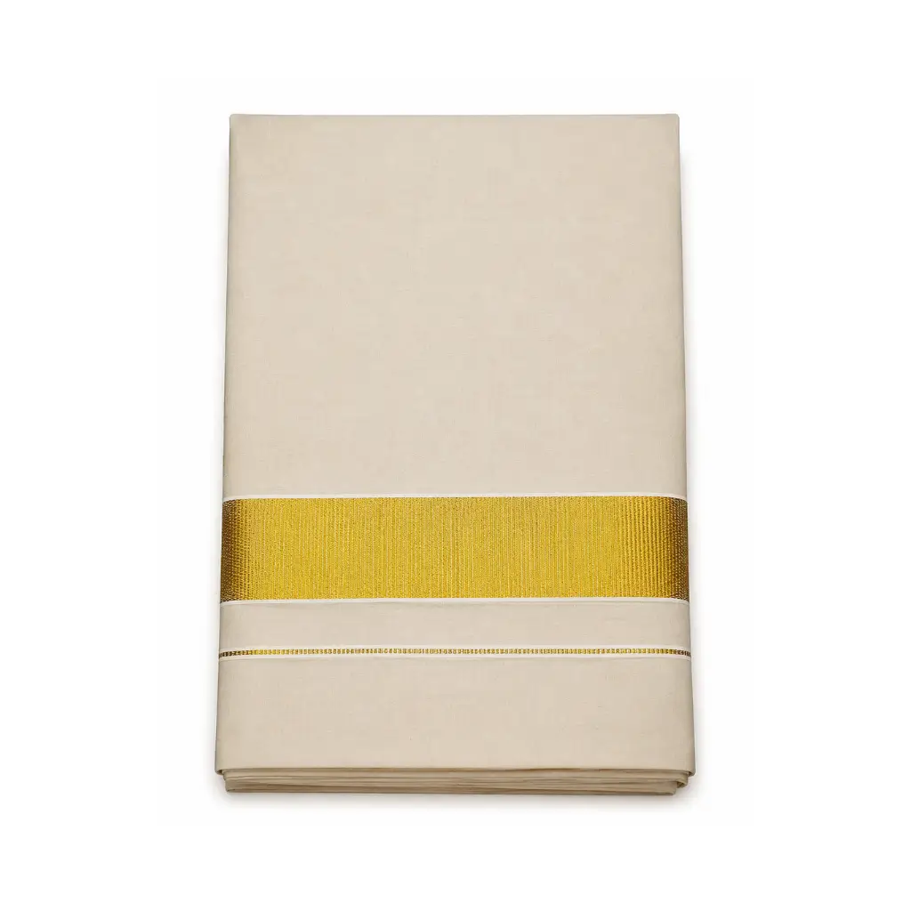 KUTHAMPULLY MEN'S TISSUE DHOTI 4 MTR