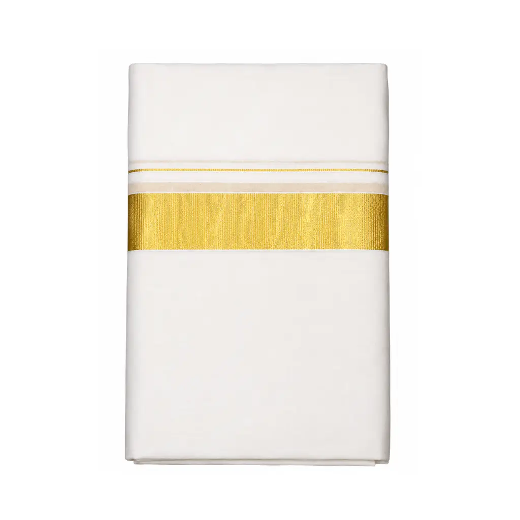 KUTHAMPULLY MEN'S PURE HANDLOOM DHOTI 4 MTR GROOM