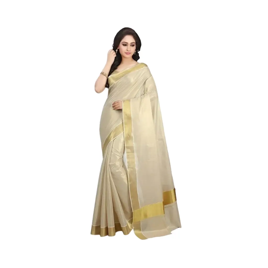 Kerala traditional Tissue saree with blouse