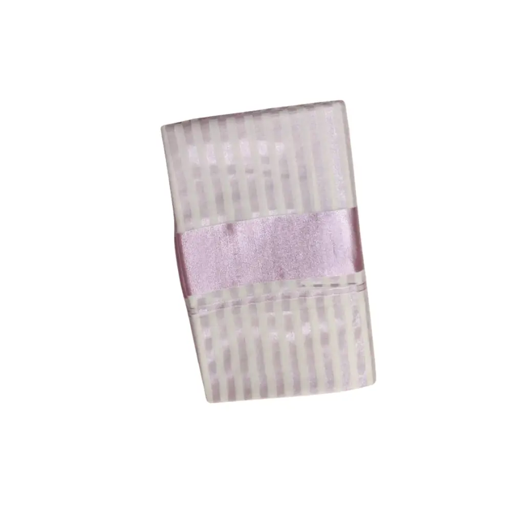 Rose gold Stripe Cotton Tissue Saree with blouse