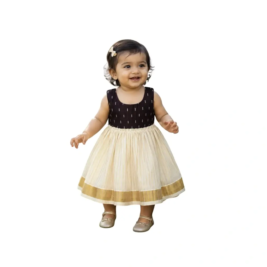 KUTHAMPULLY RICH GATHERED TRADITIONAL FROCK