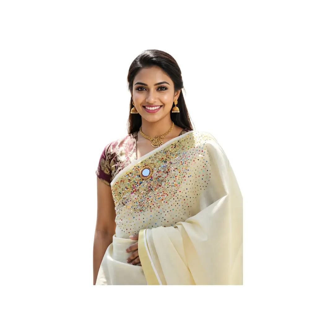 Tissue Saree Premium Hand Work