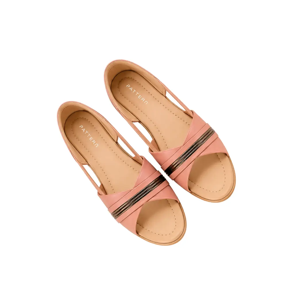 PATTERN FOOTWEAR PEACH KL47-8016