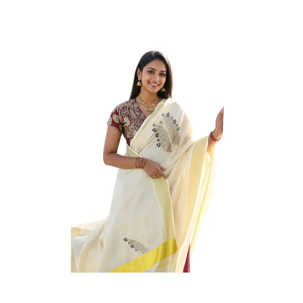 Luxury Tissue Saree Premium Handwork in Exclusive design