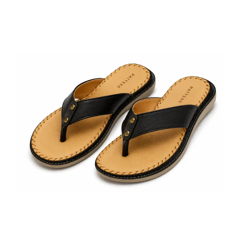 PATTERN FOOTWEAR BLACK KL07-7179
