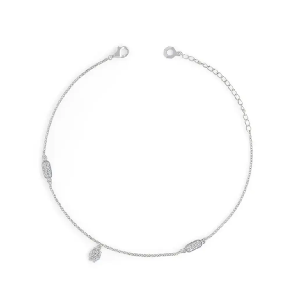 GLAIN OWL CHARM ANKLET