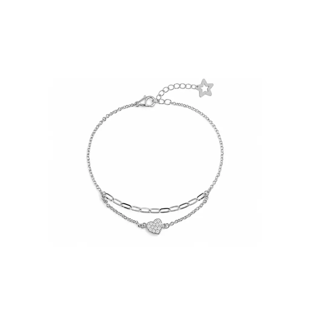 GLAIN HEART AND LINK CHAIN BRACELET