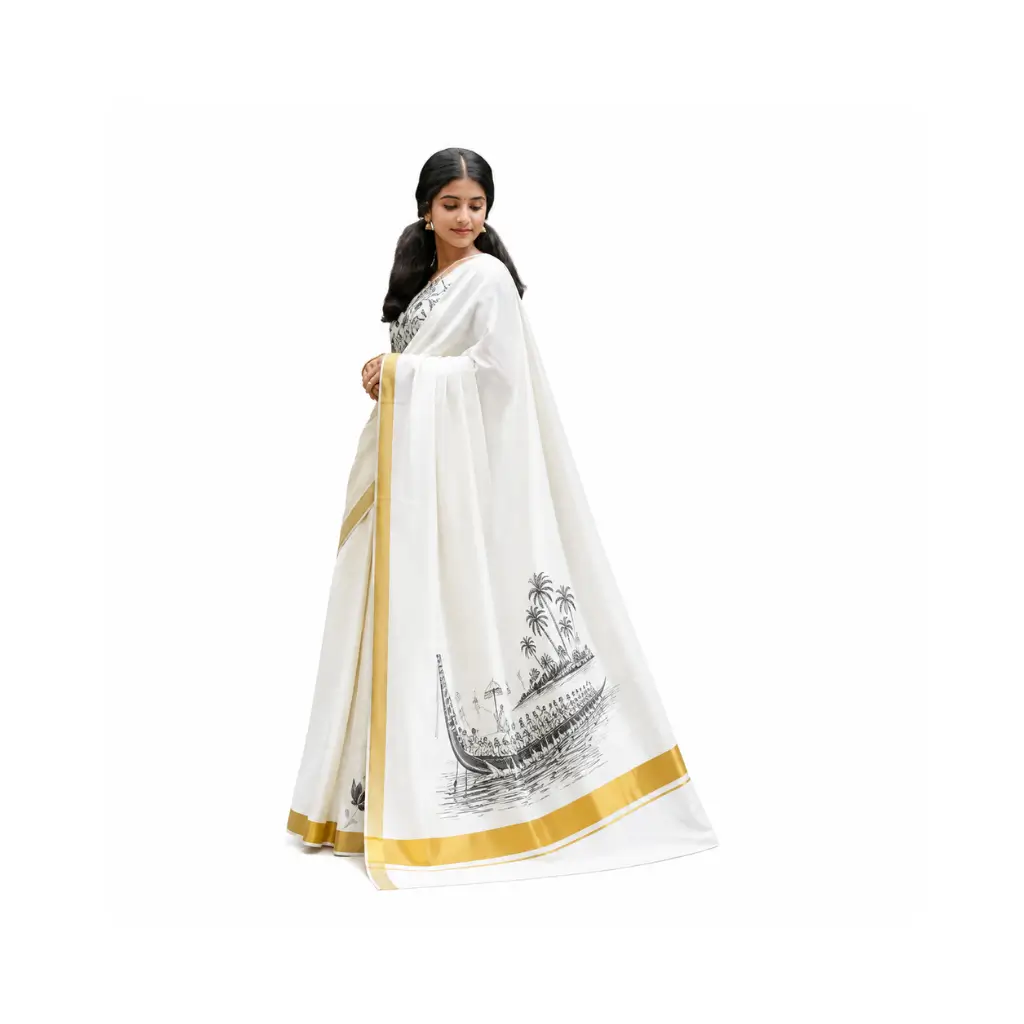 KUTHAMPULLY COMBO NOSTALGIC HAMPER BOX FOR WOMEN AND MEN EXPERIENCE THE GOOD OLD ONAM DAYS