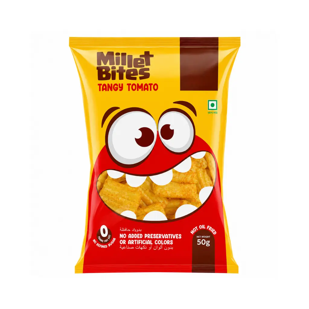 SOME MORE FOODS TANGY TOMATO MILLET BITES 50 GM