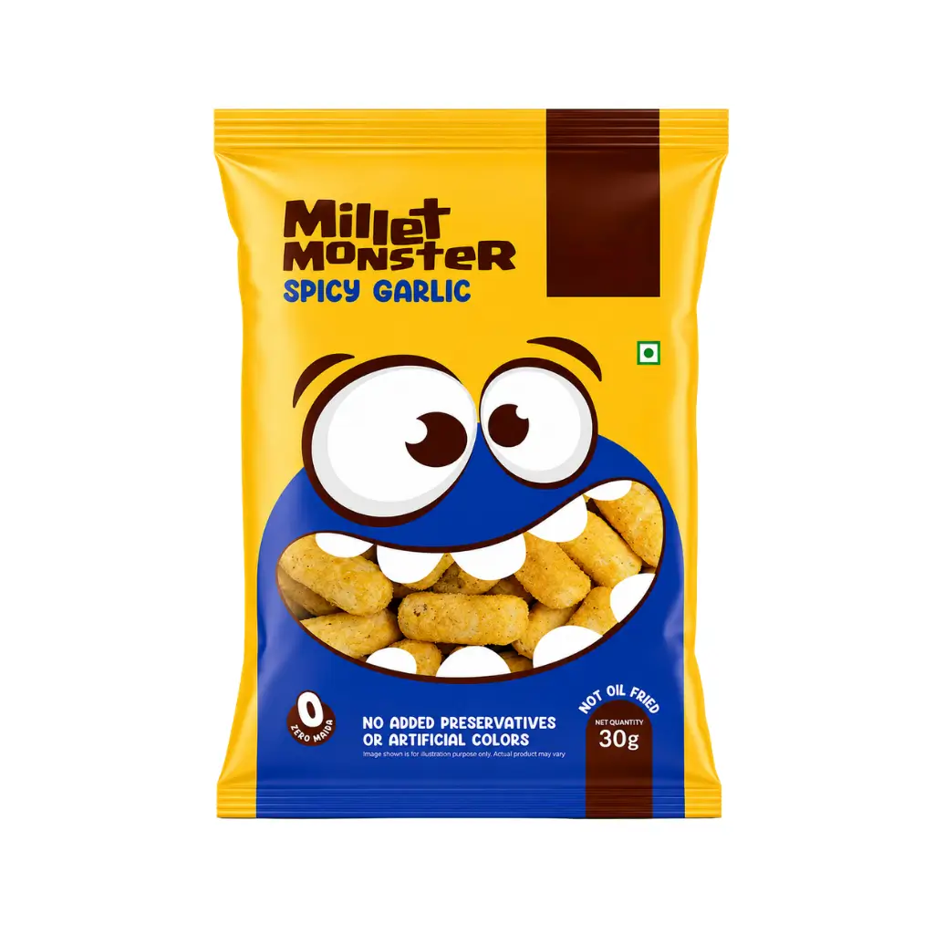 SOME MORE FOODS MILLET MONSTER SPICY GARLIC 30 GM