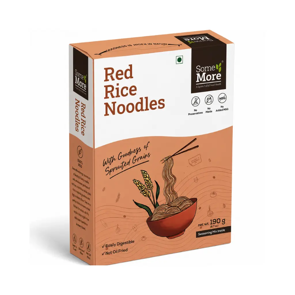 SOME MORE FOODS RED RICE HAKKA NOODLES 190 GM