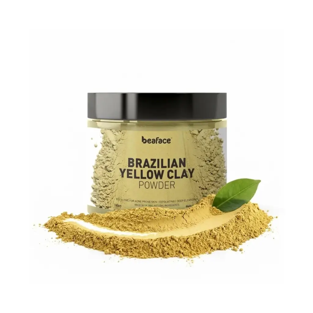BEAFACE BRAZILIAN YELLOW CLAY POWDER REJUVENATE BOOST CIRCULATION 100 GM