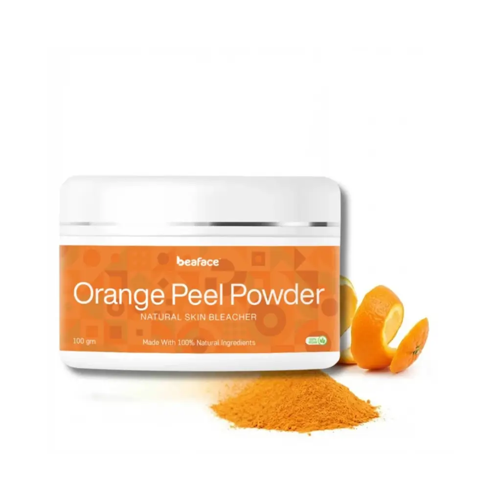 BEAFACE ORANGE PEEL POWDER SOFT SOOTHES BRIGHTEN BLEMISHES LIGHTEN COMPLEXION 100 GM