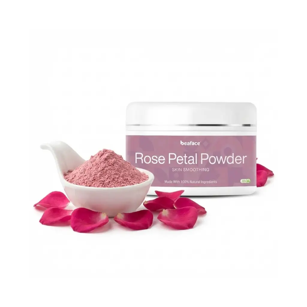 BEAFACE ROSE PETAL POWDER SOOTHE HYDRATE BRIGHTEN 100 GM